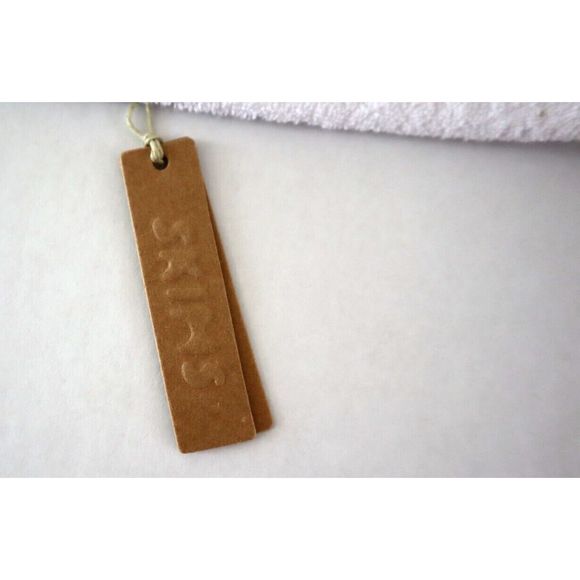 SKIMS 0402 Women's Sz L White Terry Scoop Neck Cotton Blend Bralette - Picture 5 of 8